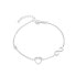 Gentle silver bracelet with symbols AGB635 / 21