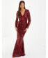 ფოტო #1 პროდუქტის Women's Sequin Evening Dress