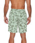 Men's Quick-Dry Vintage Green Core Valley 7" Swim Trunks