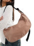 Baggu medium nylon crescent crossbody bag in cocoa