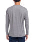 Фото #2 товара Men's Micro-stripe Long Sleeve Henley