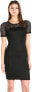 Фото #1 товара Three Dots 241112 Womens Angelina Lined Lace Sheath Dress Black Size Medium