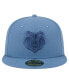 ფოტო #4 პროდუქტის Men's Blue Distressed Memphis Grizzlies Color Pack Faded Tonal 59FIFTY Fitted Hat