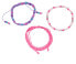 Bracelet set for girls pink/purple (3 pcs)