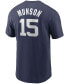 Фото #2 товара Men's Thurman Munson Navy New York Yankees Cooperstown Collection Name Number T-shirt