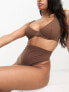 Фото #5 товара ASOS DESIGN Fuller Bust Marina nylon blend smoothing underwire bra in brown