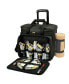 Фото #1 товара Equipped Picnic Cooler with Blanket and Service for 4 on Wheels