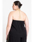 ფოტო #3 პროდუქტის Plus Size Hardware Drape Top