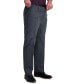 Фото #3 товара Men's Premium Classic-Fit Wrinkle-Free Stretch Elastic Waistband Dress Pants