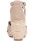 ფოტო #4 პროდუქტის Women's Charli Ankle-Strap Espadrille Wedge Sandals