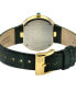 ფოტო #2 პროდუქტის Women's Arezzo Green Leather Watch 33mm