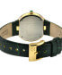 Women's Arezzo Green Leather Watch 33mm