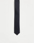 ASOS DESIGN satin skinny tie in black