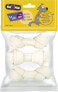 Фото #1 товара Лакомства для собак Hau&Miau Кость связанная белая, 11 см, 3 шт/уп, 90 г/уп, 96 уп/коробка