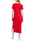 ფოტო #2 პროდუქტის Women's Ribbed Midi Dress