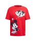 ფოტო #3 პროდუქტის Women's Minnie Mouse Red Mickey Friends True Love Boyfriend T-Shirt