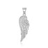 Фото #1 товара Silver pendant with zircons Angel wing TAGH223