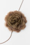 Neck flower with cord