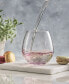Фото #2 товара Hue Colored Stemless Wine Glasses, Set of 6