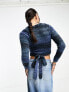 Cotton:On space knit wrap front knit jumper