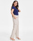 Petite Wide-Leg Cargo Pants, Created for Macy's