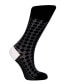 ფოტო #1 პროდუქტის Women's Circles W-Cotton Dress Socks with Seamless Toe Design, Pack of 1