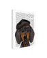 Фото #2 товара Fab Funky Hipster Dachshund, Black and Tan Canvas Art - 19.5" x 26"