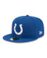 Фото #4 товара Men's Royal Indianapolis Colts Main Patch 59FIFTY Fitted Hat