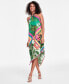 Фото #1 товара Women's Printed Halter Dress, Created for Macy's