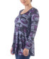 ფოტო #3 პროდუქტის Women's Scoop Neck Long Sleeve Tunic Top