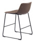Фото #5 товара 39" each, Set of 2 Steel, Polyurethane Smart Bar Chair