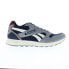 Фото #1 товара Reebok GL1000 Mens Gray Leather Lace Up Lifestyle Sneakers Shoes 12