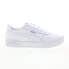 Puma Carina 2.0 38584902 Womens White Leather Lifestyle Sneakers Shoes