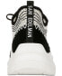 Фото #7 товара Women's Chelsie Emblem Knit Lace-Up Sneakers