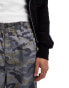 COLLUSION pull on adjustable waist baggy skate pant in camo