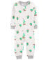 Фото #6 товара Toddler 1-Piece Cactus 100% Snug Fit Cotton Footless Pajamas 3T