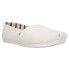 Фото #4 товара TOMS Alpargata Canvas Slip On Womens White Flats Casual 10015757T