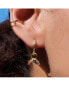 ფოტო #3 პროდუქტის Women's 14K Gold Plated Earrings Rainbow Hoops