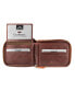 Фото #6 товара Casablanca Collection Men's RFID Secure Center Zippered Wallet with Removable Passcase