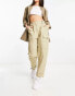 River Island utility peg trouser in khaki