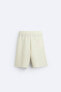 Striped jacquard bermuda shorts
