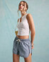 Фото #2 товара Miss Selfridge denim runner short in light blue wash