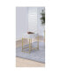 Coleen Side Table in White & Brass