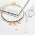 Glittery Gold Plated Bracelet Stars LPS05APZ18