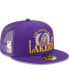 Men's Purple Los Angeles Lakers Bold Laurels 9FIFTY Snapback Hat