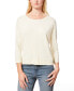 Фото #1 товара Women's Cable-Knit Drop-Shoulder Sweater