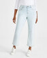 ფოტო #1 პროდუქტის Petite Mid-Rise Curvy Roll-Cuff Capri Jeans, Created for Macy's
