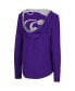 Фото #2 товара Women's Purple Kansas State Wildcats Catalina Hoodie Long Sleeve T-shirt