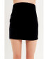 ფოტო #1 პროდუქტის Women's Velvet Ruched Mini Skirt