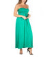 ფოტო #3 პროდუქტის Plus Size Strapless Maxi Dress